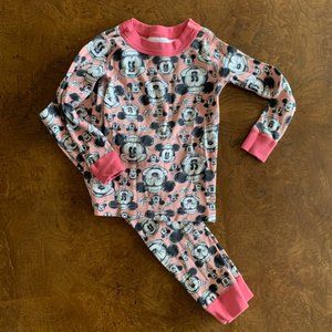 Size 90 Hanna Andersson Disney Minnie Mouse Pajamas US Size 3